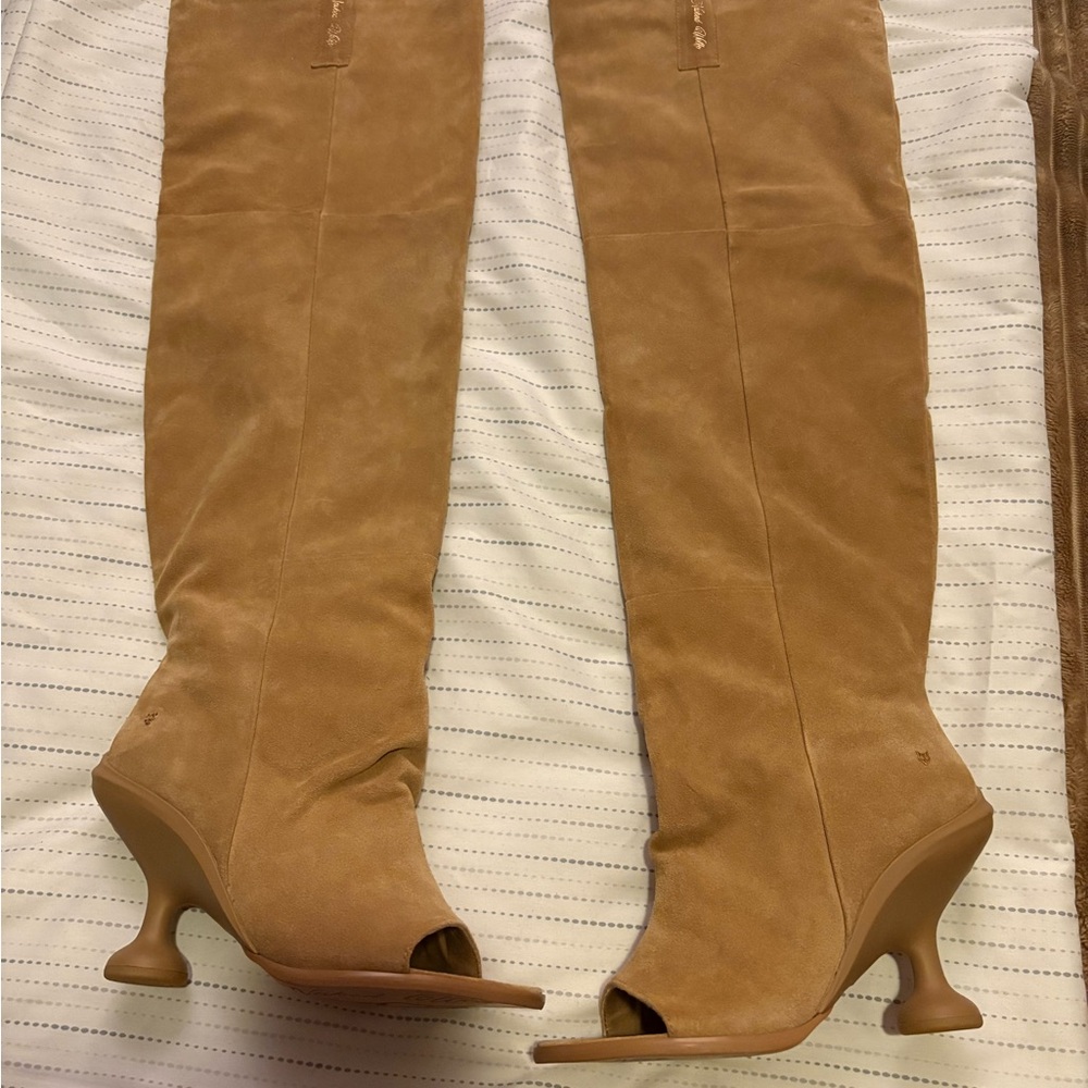 Naked Wolfe Tan Over-the-Knee Boots